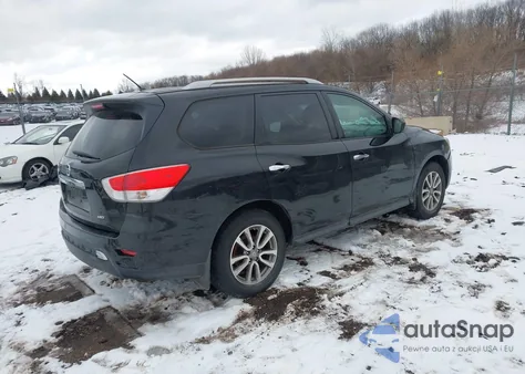 2015 Nissan Pathfinder S из США, поврежденный, VIN 5N1AR2MMXFC653280